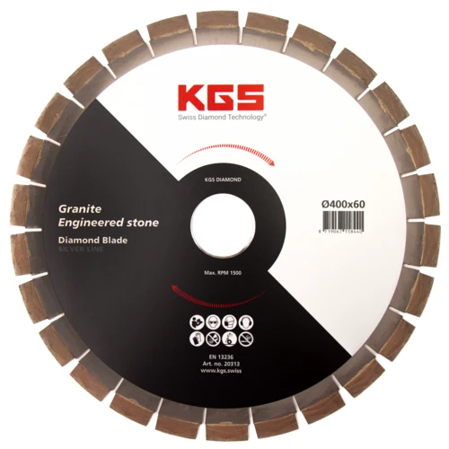 KGS Silver line diamond saw blade Ø400×60